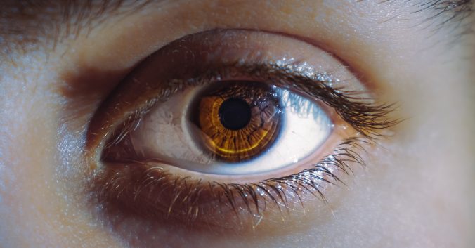 Close-up of brown eye