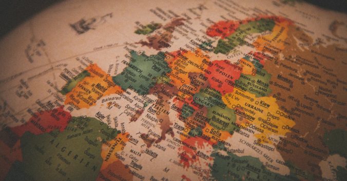 Map of Europe and Northen Africa on a globe. Photo: Cristina Lue from Unsplash.