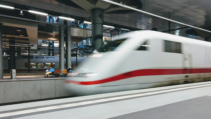 train passing station, photo by Ingo Joseph on Pexels